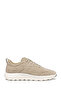 Men's Beige U Xtors a - Suede Laced Suede Leather Sneaker U46Lfa00022C5004