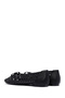 Women's Black Braided Ballerinas 25Sfd443729 - 5