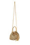 Women's Beige Long Chain Strap Piece Stoned Mini Evening Dress Bag 26Sbd2956Ts - 7