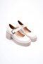 Women's Beige Patent Leather Casual Shoes Tr06Ms05B - 6
