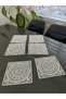 6 Piece Living Room Display Cabinet Napkin Holder Coffee Table Set