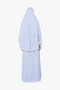 Prayer Dress Cotton Blended Sleeve Two Piece Blue - 4
