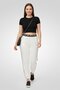 Women Regular Fit Brand Logo Sweatpants, White - 2