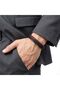 Red Color Multiple Men's Leather Bracelet - 21 cm - 2