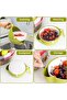 2-Set Rotatable Colanders,Double Layer,Multi-Purpose,Food Grade PP,with Wash Bowl & Handle,for Fruits Vegetables Noodles Beans - 5