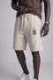 Men's Relaxed Fit Hope Fabric Stripe Detailed Shorts Beige - 3