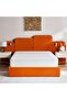 Atelie King Bed 180x200 Extended Headboard With Reading Lamp - Pumpkin Orange - 2