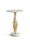 Thalassa Drink Table Marble - White & Gold - 5