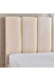 Zahra Queen Bed 160x200- Beige - 3