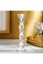 Crystal Taper Candle Holder 8x8x24.5cm- Clear