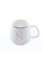 Alphabet S Mug 380ml -white - 4