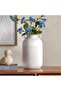 Jael Polyresin Decor Vase With Two Handle 20x20x33cm - White
