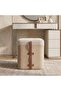 Olinda Storage Stool - Beige - 2