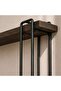 Albert Mdf Metal 2 Tier Modern Shelf 39.8x10x19.5cm - Black - 4