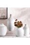 Sandrine Ceramic Vase 25x25x30cm- White - 3