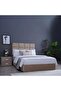 OLGA TWIN BED VELVET BEIGE 140X200 CM