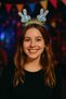 Kpop Korean Style Christmas New Year Holographic Rabbit Ear Crown Stage Party Accessory Women Model - 3