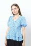 Floral Button-Front Top