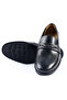 Genuine Leather Black Loafer Men's Shoes - E4641 - 5