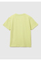 Boy's yellow henley neck t-shirt with logo embroidery, button detail, and pocket. - 2