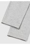 Girl's Gray Melange Long Leggings with Benetton Logo Gray Melange - 3