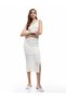 Bürümcük One Shoulder Sleeveless Tie Detail Slim Fit Draped Long Dress - 2
