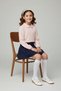 Papuç Sepeti 5102 Girls' Ballerina Shoes with Velcro & Stones, Patent Leather Ballerina Shoes - 2