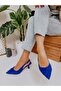 Cobalt Blue Satin (Bow) Bow Detail Women's Stiletto - 5