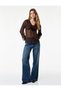 Long Sleeve Ruffled Collar Flounce Polka Dot Blouse - 2