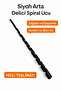 Spiral Hair Clips Set of 2 (Black + White) 17 cm |   Hair Bun Stabilizer Hairpin |   Hard Plastic - 2