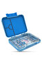 4/6 Compartments Bento Glitter Lunch Box - Blue - 4