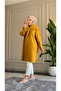 6435 - Comfortable Buttoned Shawl Detailed Long Women's Viva Cap