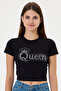 تي شيرت قصير مطبوع عليه Queen Stone