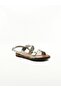 Genuine Leather White Women's Sandals - 2