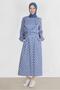 Tie-Up Detailed Patterned Dress 42711