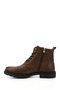 Men's Brown Antique Zippered Genuine Leather Boots - 3