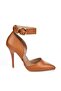 Tan Women's Heeled Shoes K654073309 - 5