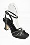 S569312514 Black Glitter Thick Heeled Women's Evening Dress Shoes - 5