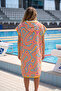 Matry Unisex Towel Poncho Swimmer Hooded Bathrobe for Race Training Pool and Sea - 6