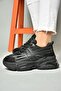 S973602404 Black Fabric Thick Sole Sneakers Sneakers - 4