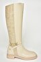 T973000909 Beige Low-Heeled Women's Boots - 6