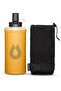 PackFlask Kit 500ml (Golden Yellow), Collapsible Lightweight TPU Flask, High-Flow Self-Sealing Nozzle with Dust Cover, Filter-Compatible Thread,Stretch Harness Pouch for Hiking & Mountaineering - 3