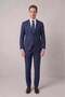بدلة Slim Fit كلاسيكية ذات ياقة أحادية كلاسيكية باللون الأزرق الداكن Tk 2021 - 4