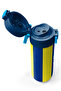 Kids Yellow Navy Blue Barred Straw and Direct Drinking Steel Thermos 500 ml 31791 - 3