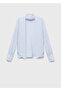 Textured Blouse with Scarf - 3