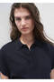 Short-Sleeved Polo Collar Sweater - 6