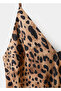 Leopard Print Backless Dress - 6