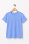 Blue Short Sleeve Kids T-Shirt - Cotton Combed Cotton Anti-Sweat Premium Blue Kids T-Shirt