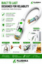 كابل إيثرنت CAT6 عالي السرعة 25 متر - كابل LAN بموصل RJ45 للراوتر والمودم والكمبيوتر الشخصي والكمبيوتر المحمول - 6