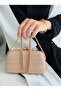 Women's Gold Chain Detail Long Chain Strap Evening Bag (Suitable for Phone Use) - 2